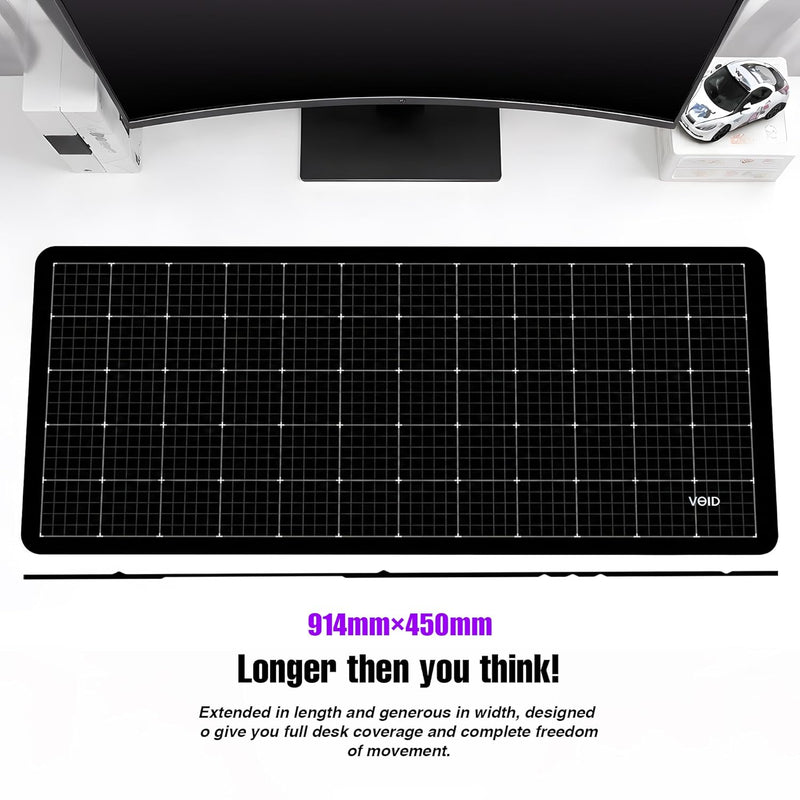 KRAGGEN Grid Desk Mat – High-Precision XL Keyboard Pad