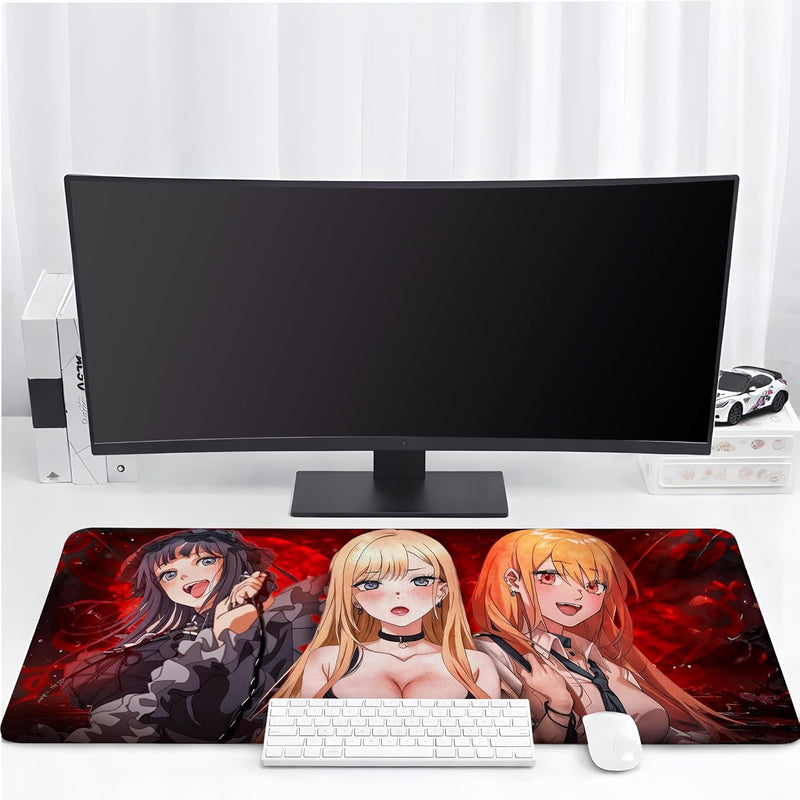KRAGGEN Anime Waifu Desk Mat: My Dress-Up Darling Crimson Edition