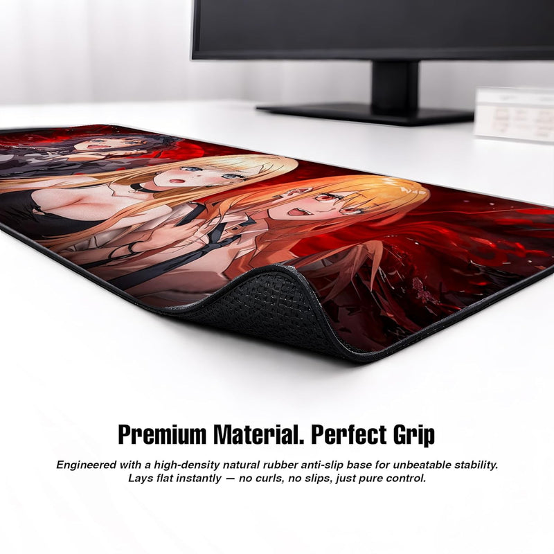 KRAGGEN Anime Waifu Desk Mat: My Dress-Up Darling Crimson Edition