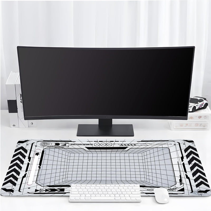 KRAGGEN Cyberpunk System Update Gaming Mousepad – Tech Interface XL Desk Mat