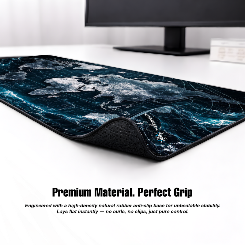 World Map desk matt -Atlantis style