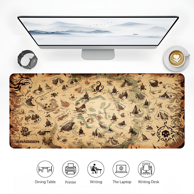 PIRATE TREASURE MAP 0 DESKMAT