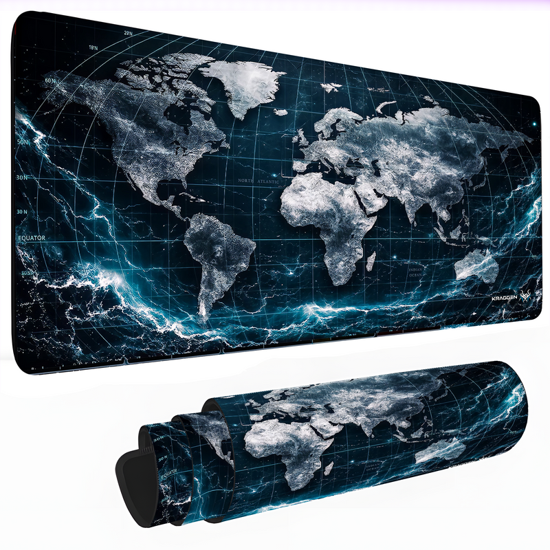 World Map desk matt -Atlantis style