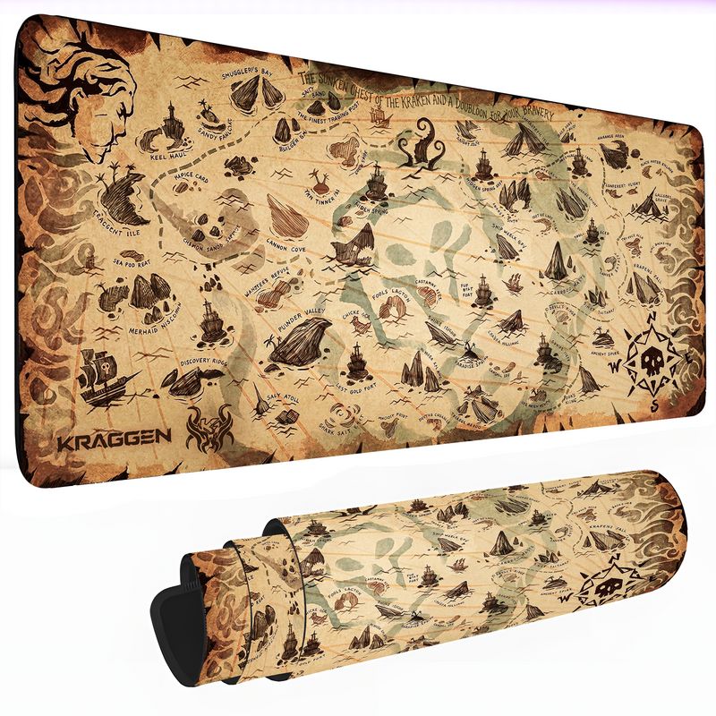 PIRATE TREASURE MAP 0 DESKMAT